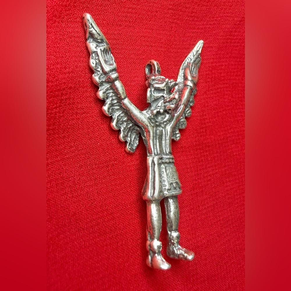 Sterling silver Navajo Kachina eagle dancer charm pendant - Picture 2 of 6